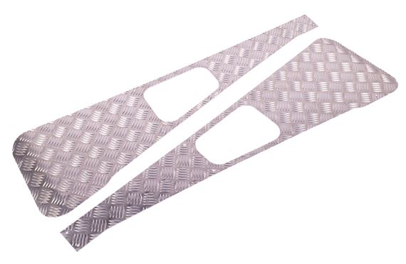 Chequer Plate Wing Top Pair 3mm Black - LL1926 - Aftermarket
