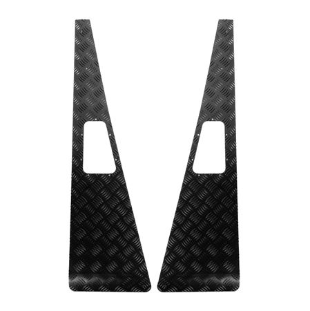 Chequer Plate Wing Top Pair 3mm Black - LL1926 - Aftermarket