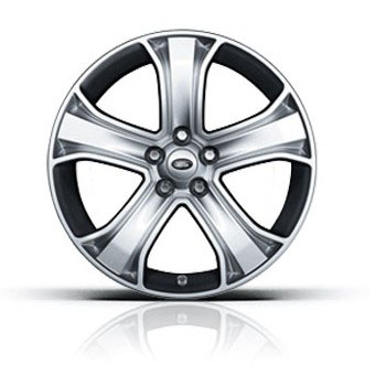 20 inch 5 Spoke Alloy Wheel - Sparkle Silver Finish - LR017281 - Genuine