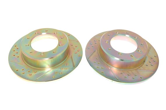 Rear Performance Brake Discs (pair) Solid 290mm - LR017953URBP - Britpart