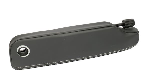 Armrest Assembly - Windsor Premium Leather - RH Seat - Ebony Black/Ivory - LR055853 - Genuine