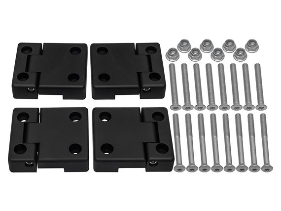 Hinge Kit 2nd Row Aluminium Black- LR077690KBPREARBLK - Aftermarket