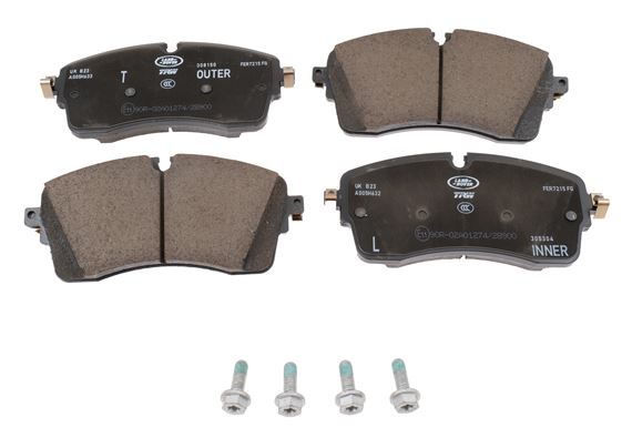 Brake Pad Set Front (less springs) - LR164029 - Genuine