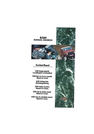 Overhaul Manual - R380 Gearbox - 1989-1999 - LRL0003ENGGR - OTP