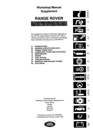 Overhaul Manual - 200TDi Engine - 1989-1999 - LRL0009ENGGR - OTP