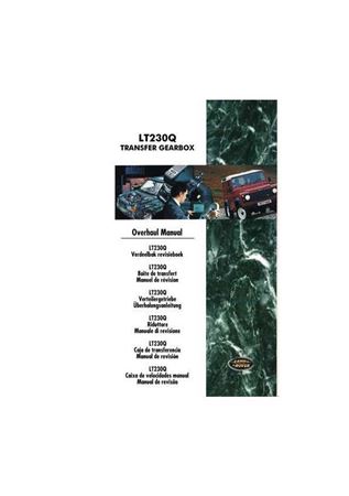 Overhaul Manual - LT230 Q Transfer Box - 1983-2006 - LRL0082ENGGR - OTP