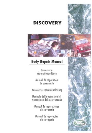 Body Repair Manual - Discovery 1 - 1989-1999 - LRL0103ENGGR - OTP
