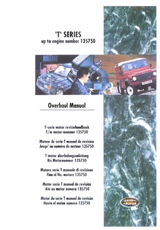Overhaul Manual - T Series Mpi-Eng 135750 - 1989-1999 - LRL0110ENGGR - OTP