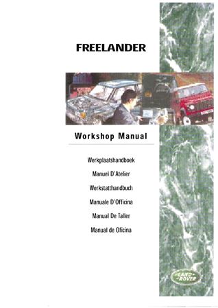 Service Manual - Freelander 1 - 1998-2000 - LRL0144ENGGR - OTP