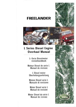 Overhaul Manual - L Series Engine - 1998-2006 - LRL0157ENGGR - OTP