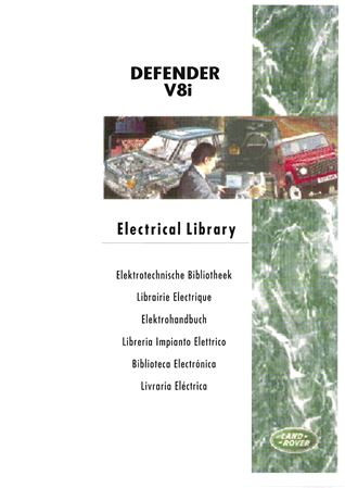 Electrical Library - Defender V8I - 1998 - LRL0190ENGGR - OTP