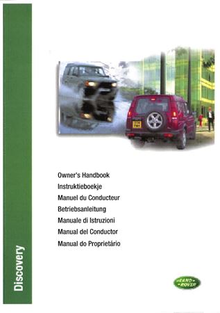 Owners Handbook - Discovery 2 English - 1999 - LRL0322ENGGR - OTP