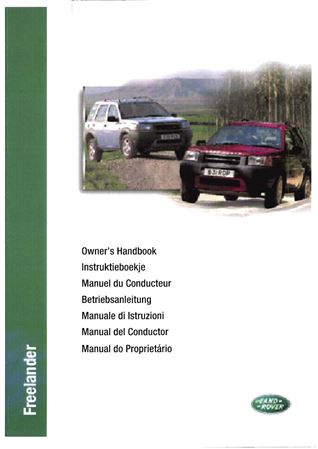 Owners Handbook - Freelander 1 Export - 2001 - LRL0346ENXGR - OTP