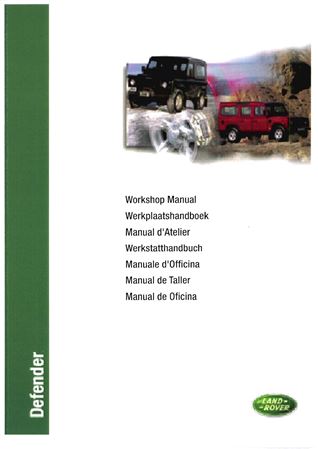 Workshop Manual - Defender Non NAS - 1983-2006 - LRL0410ENGGR - OTP