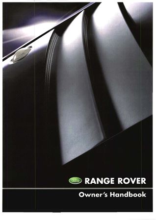 Owners Handbook - Range Rover L322 English - 2002-2006 - LRL0448ENGGR - OTP