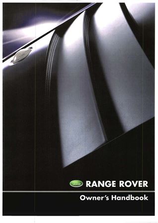 Owners Handbook - Range Rover L322 Export - 2002-2006 - LRL0448ENXGR - OTP
