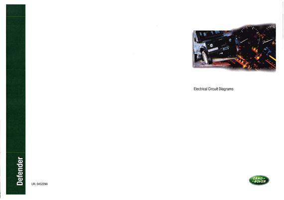 Circuit Diagrams - Defender Export - 2002-2006 - LRL0452ENXGR - OTP