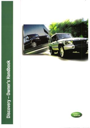 Owners Handbook - Discovery 2 English - 2003 - LRL0545ENGGR - OTP