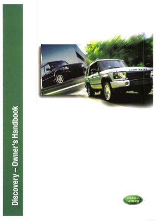 Owners Handbook - Discovery 2 Export - 2003 - LRL0545ENXGR - OTP
