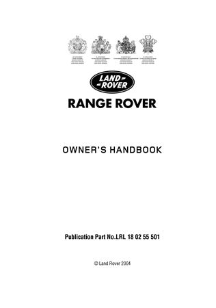 Owners Handbook - Range Rover Sport L320 NAS - 2005-2011 - LRL180255501GR - OTP