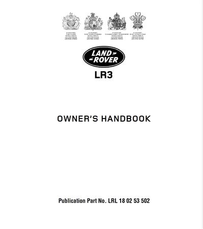 Owners Handbook - Discovery 3 - 2004-2009 - LRL180255502GR - OTP