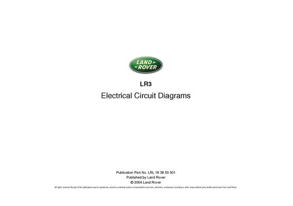 Electrical Wiring Diagrams - Discovery 3 - 2004-2009 - LRL183853501GR - OTP