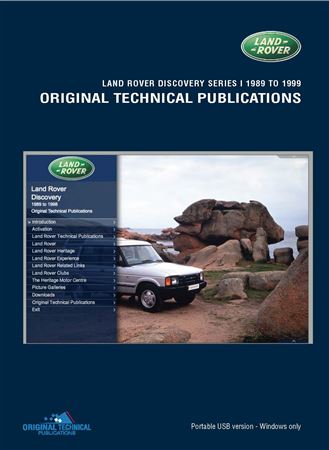Portable USB - Original Technical Publications - Discovery Series 1 1989 to 1999 - LTP3004USB - OTP