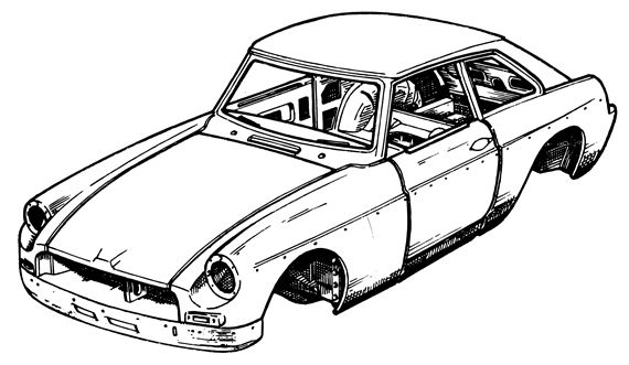 MGB Bodyshell - MGB GT | Rimmer Bros