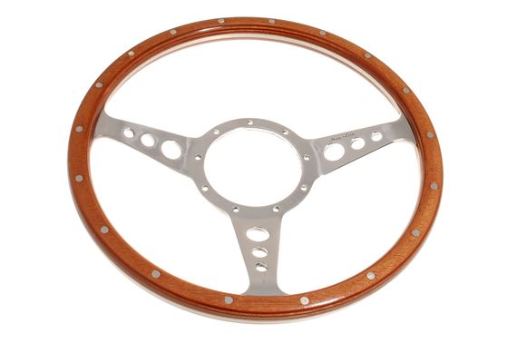 Steering Wheel 13" Wood Rim Dished - MK313D - Moto-Lita