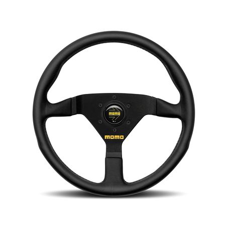 Steering Wheel - Mod.78 Black Leather Black Spoke 320mm - MOMO2085 - Momo