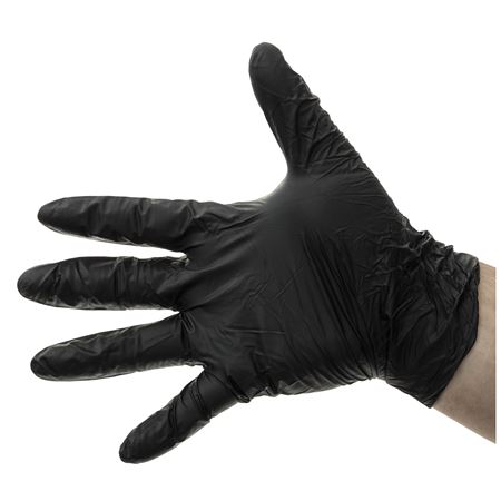 Disposable Black Gloves XLarge (100 per box) - MQC1142 - Nitrile