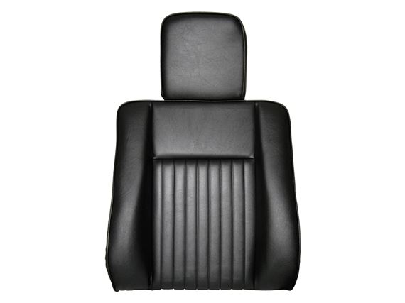 Front Outer Seat Back Deluxe Inc Headrest Black - MRC6982HBP - Britpart