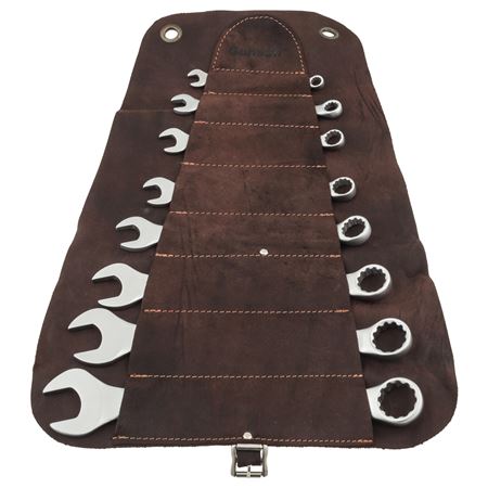 Spanner Set Whitworth Leather Roll (8 piece) - MTR131110 - Laser Tools