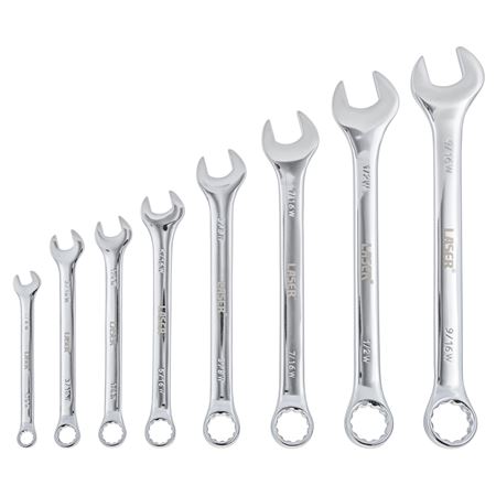 Spanner Set Combination Whitworth (8 piece) - MTR131111 - Laser Tools