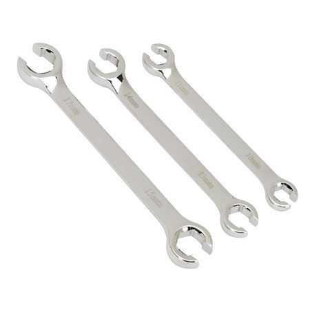 Flare Nut Spanner Set Metric (3 piece) - MTR131309 - Sealey