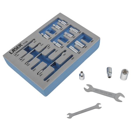 Spanner & Socket Set BA (17 piece) - MTR131314 - Laser Tools