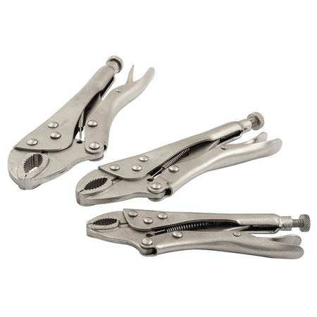 Locking Pliers Set Mole Grips (3 piece) - MTR141403 - Sealey
