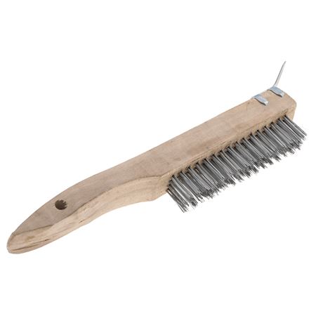 Wire Brush 5 Rows with Scraper - MTR191205 - Sealey