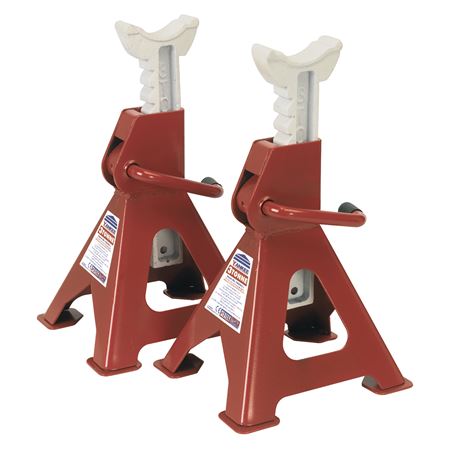 Axle Stands Ratchet Type 3 ton (pair) - MTR312202 - Sealey
