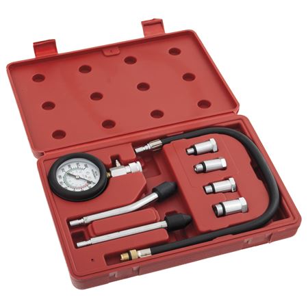 Compression Test Kit Petrol Engine (8 piece) - MTR423101 - Sealey