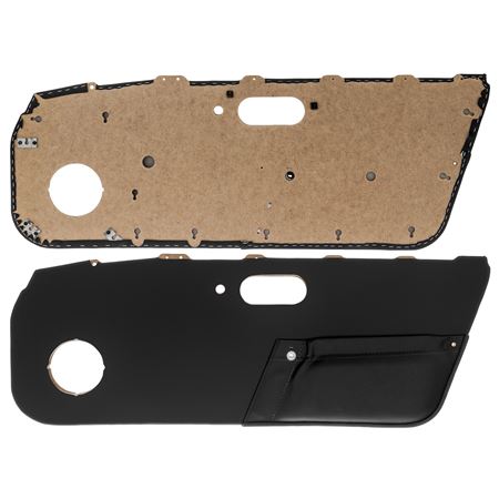 Door Trim Panel Black Vinyl (pair) Rear Pocket 1993-97 - MXV18035