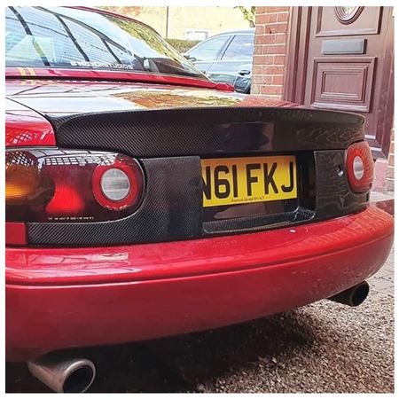 Boot Spoiler Low Ducktail Carbon Fibre - MXVCM068CF - Carbon Miata