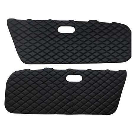 Door Cards Quilted Black without Speaker Cutout - MXVCM070BB - Carbon Miata