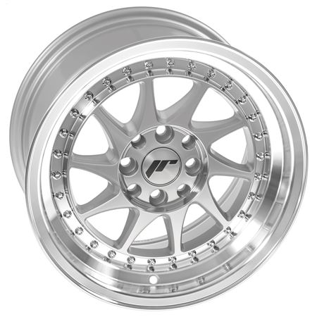 Alloy Wheel JR26 8" x 15" ET25 Silver Polished Lip - MXVJR2601 - JR-Wheels