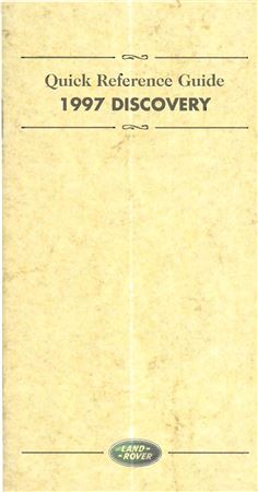 Quick Reference Guide - Discovery 1 NAS - 1997 - QRG1997GR - OTP