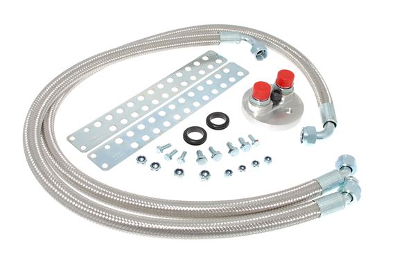 Oil Cooler Installation Kit with Braided Stainless Steel Hoses - RB7060ISS