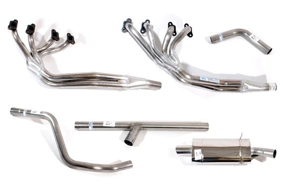 Stainless Steel Exhaust System Including Manifolds - Single Exit - Large Bore - RB7279