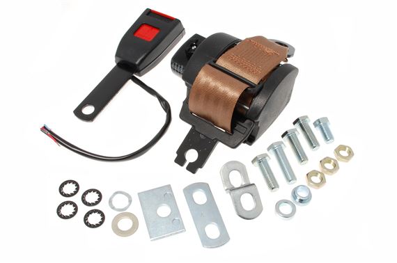 514/15EL - 3 Point Inertia Reel Seat Belt Kit - 15cm Stalk with Wiring - Each - Beige - RB735515WBEIGE - Securon