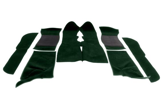 Luxury Wool Carpet Set - Green - Triumph TR7 TR8 Coupe - RB7397GREEN
