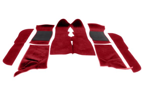Luxury Wool Carpet Set - Red - Triumph TR7 TR8 Coupe - RB7397RED